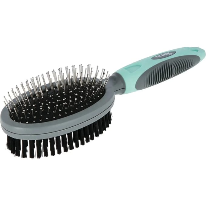 Kerbl Dubbele borstel en borstels ovaal, 24 cm
