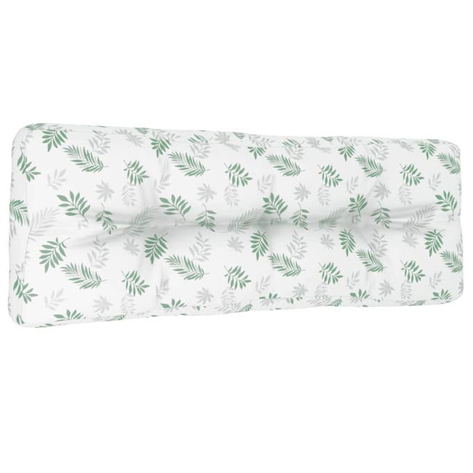 vidaXL - Palletkussen - 120x40x12 - cm - stof - bladpatroon