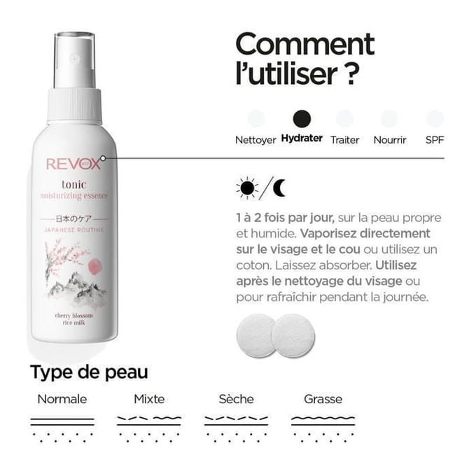 Revox Japanese Ritual Tonic Moisturizing Essence 120ml.