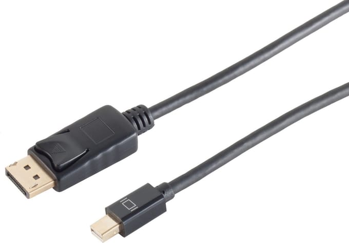 S-Impuls Mini DisplayPort naar DisplayPort kabel - DP1.2 4K 30Hz / zwart - 2 meter