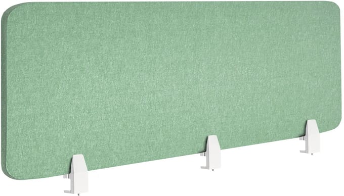 BELIANI SPLIT - Bureauscheidingswand - Groen - 180 x 50 cm - PET-vilt