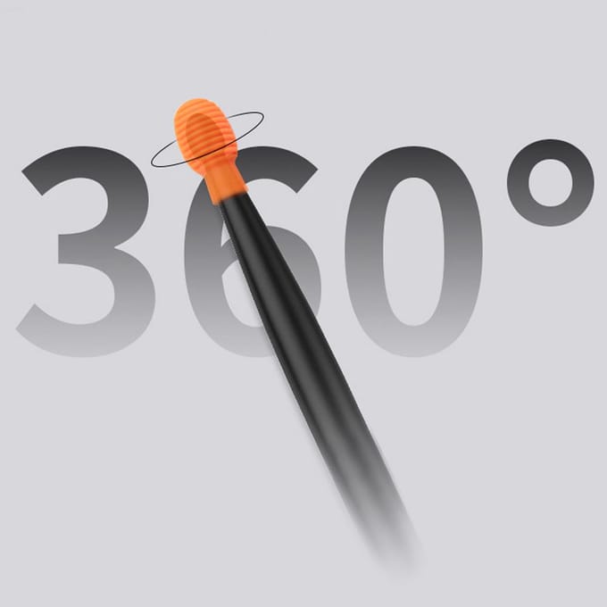4 Stuks Drumstok Oefentip Draagbare Siliconen Demper Drumstok voor Beginnende Oefenaars Oranje oranje