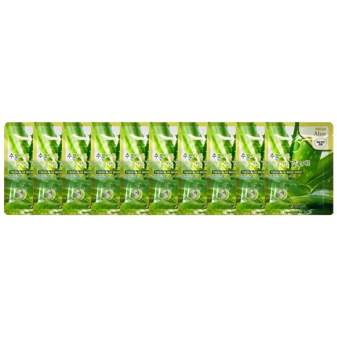 3W CLINIC Fresh Aloë-maskervel (3 opties) #10 Sheets green