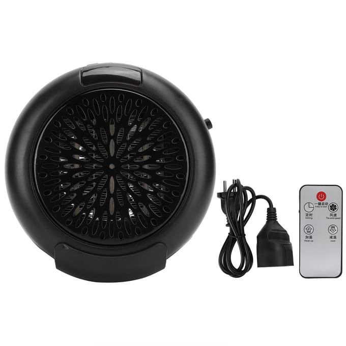 900W Ventilator Kachel Mini Thuis Elektrische Verwarming Warme Lucht Ventilator voor Kantoor Kamer black