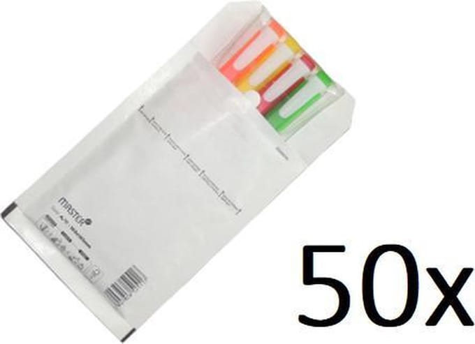Master'in Bubbel Enveloppen  (A6) - Luchtkussen Enveloppen  100x165mm (11/A) - 50 stuks