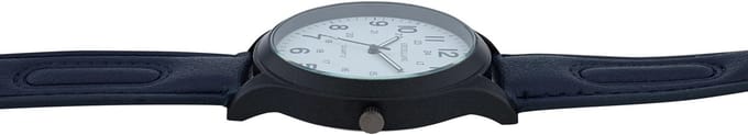 EXCELLANC Herenhorloge lederimitatie Mineralglas