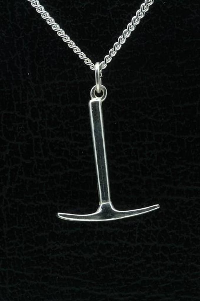 Zilveren Pikhouweel ketting hanger - 2
