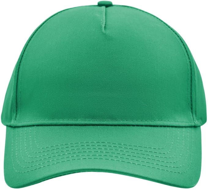 5 panel baseball pet groen