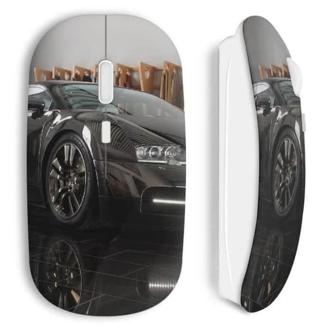 Draadloze muis zwart Bugatti auto