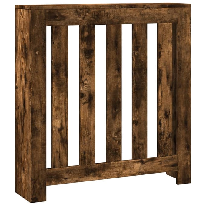 vidaXL Radiatorombouw 78x20x82 cm bewerkt hout gerookt eikenkleurig