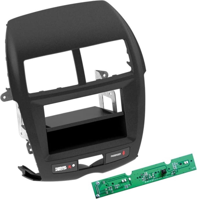 2-DIN Paneel geschikt voor Mitsubishi ASX (GA0) 06/2010-2014 Kleur: Zwart