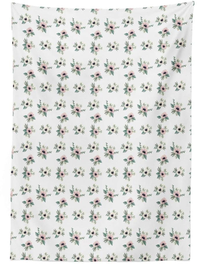 ABAKUHAUS Tafelkleed Anemone – 140x240 cm – Satin, machinewasbaar
