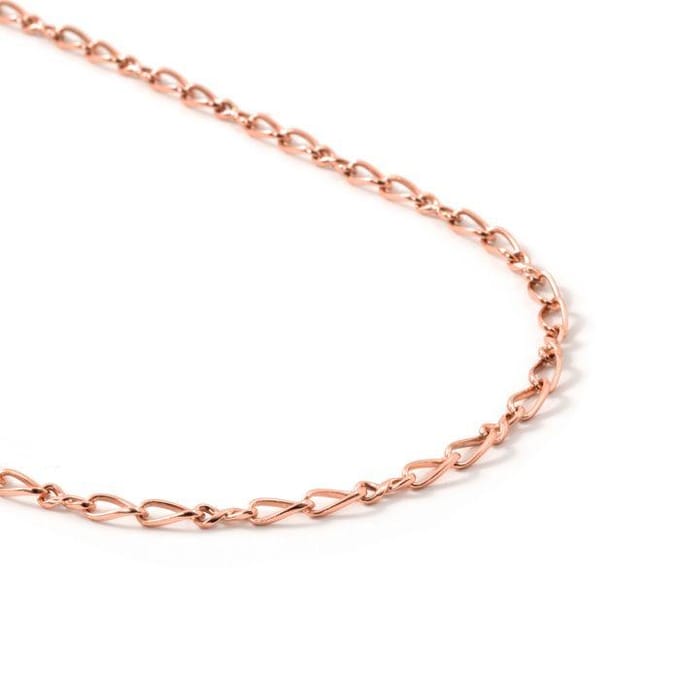 Luxenter ketting afgewerkt in 18 karaat roségoud - Gula