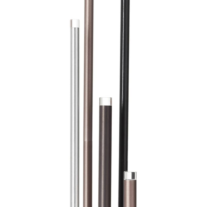 Brilliant LED vloerlamp Cembalo 5-lamps met voetdimmer