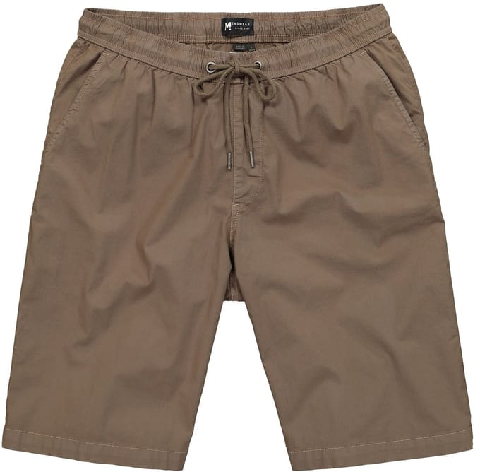 Men Plus - Heren - bermuda FLEXLASTIC® elastische tailleband tot 8XL - Kakibruin - Maat 8XL