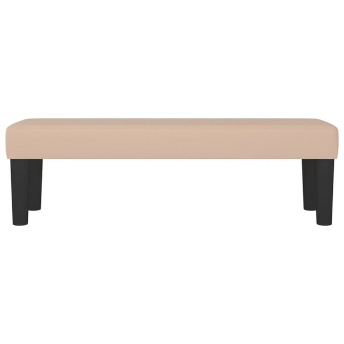 vidaXL - Bankje - 100x30x30 - cm - kunstleer - cappuccinokleurig