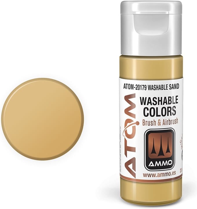 AMMO by Mig Jimenez Hobbyverf Acrylverf - MIG 20179 ATOM - Washable Sand - Acryl - 20ml Verf flesje - 20 ml