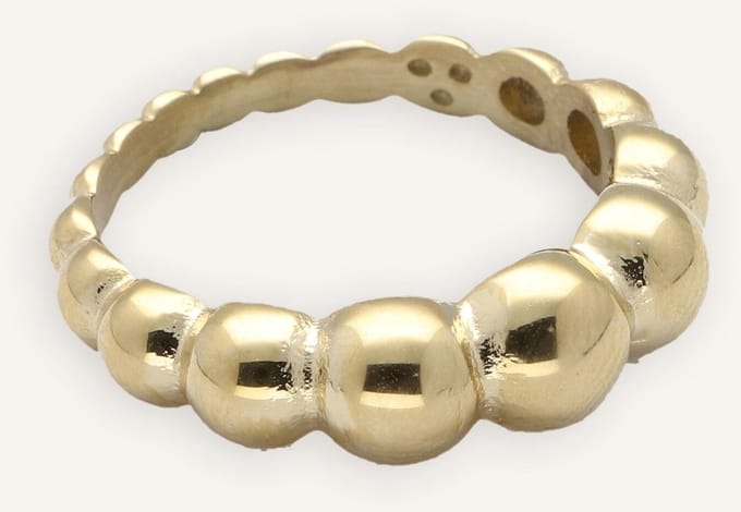 Notre-V Ring Bubbles Sieraden Dames - Goudkleurig - Maat ONESIZE