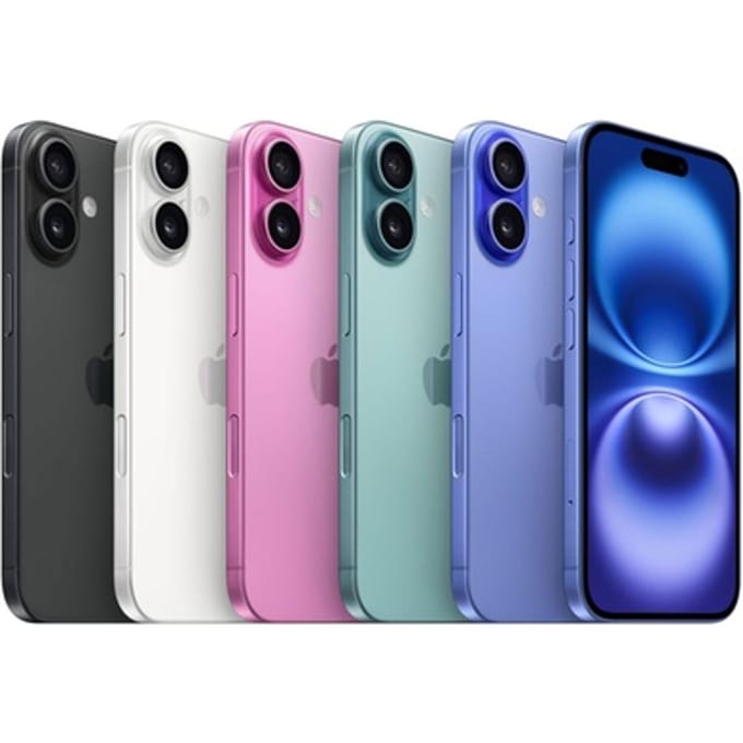 Nieuwe Apple iPhone 16 met 128 GB: Zwart