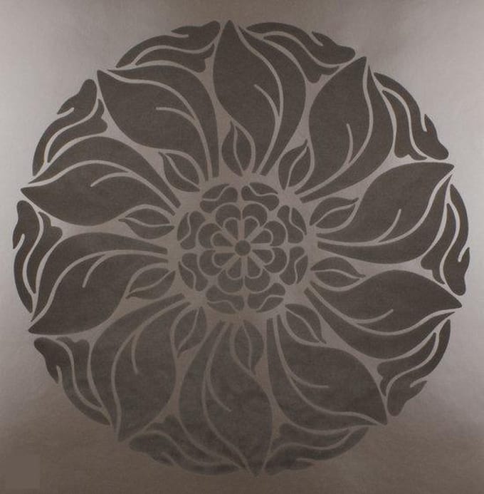 Dutch Wallcoverings Vliesbehang met flock dessin - chocolade