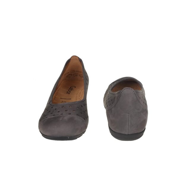 Gabor 24.169.19 - dames ballerina - Grijs - maat 36 (EU) 3.5 (UK)