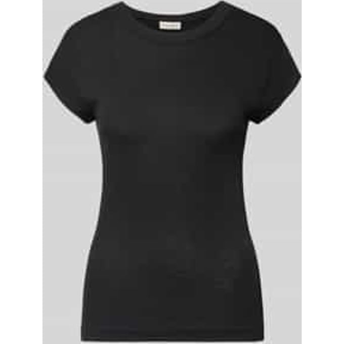 slim fit T-shirt van puur katoen