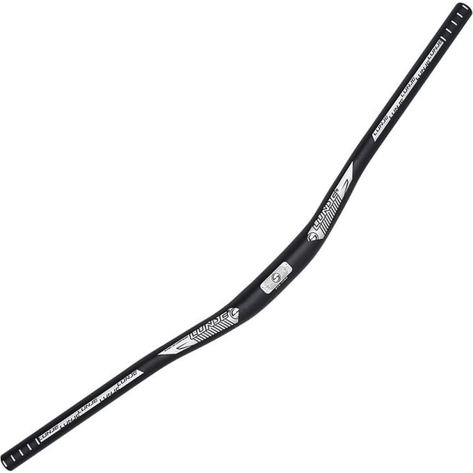 Fietsstuur Fiets Aluminiumlegering Stuur MTB Extra Lang Stuur Riser Bar 31.8x720mm black