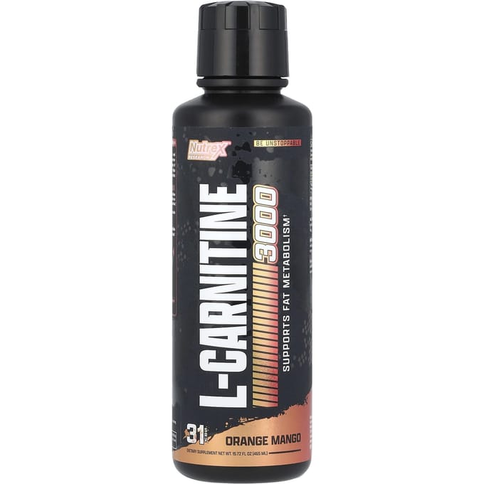 Nutrex Research Liquid Carnitine 3000 (465ml) Orange Mango - Dieet & Gewichtsbeheersing - L-Carnitine