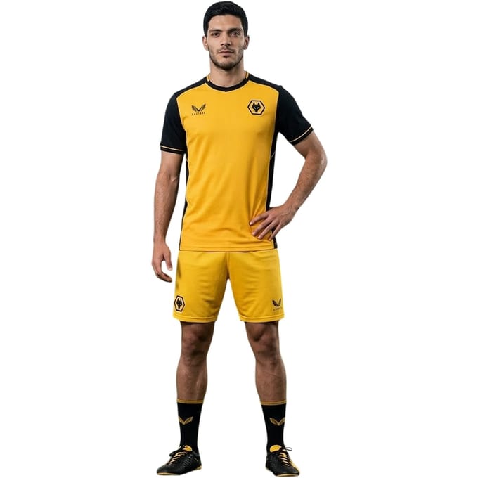 Castore Heren Wolves Doelman Short (Felgeel)