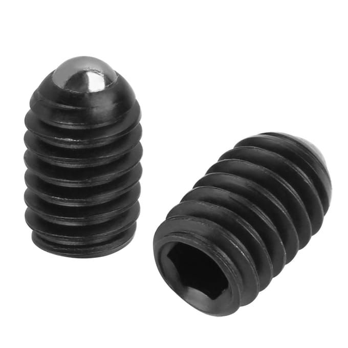 10 stuks M4 schroefdraad zeskant koolstofstalen kogelveerplunjers set (M4*8)