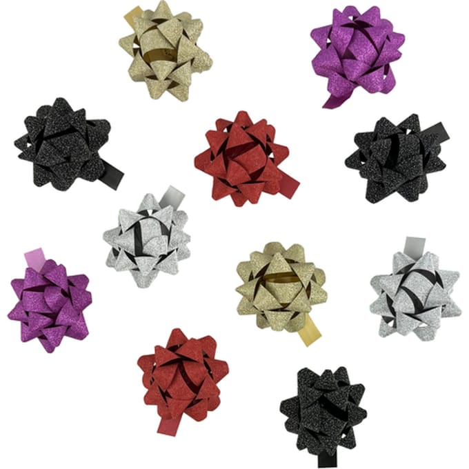 Rozetten Haza 50mm glitter assorti