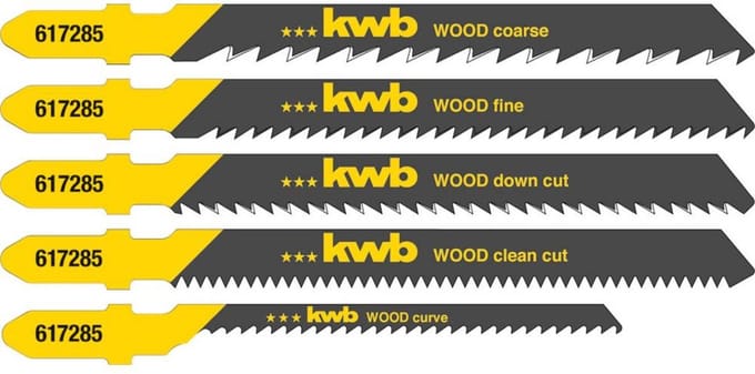 KWB - Decoupeerzaagbladen - Hout (5 stuks)