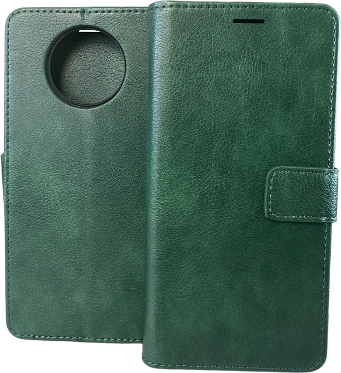 Portemonnee Book Case Hoesje Geschikt voor: Xiaomi Redmi Note 9T (5G) - Groen