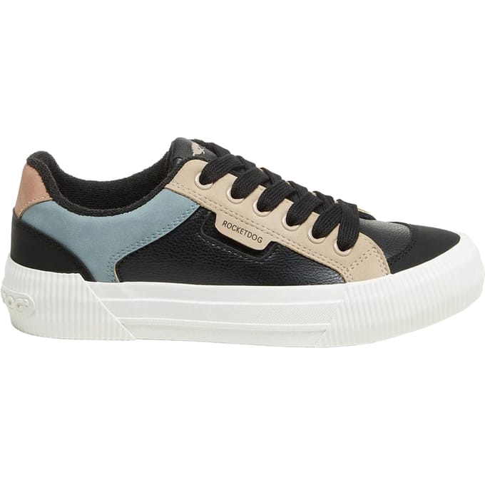 Rocket Dog Dames/Dames Cheery Sporty Colour Block Trainers (Zwart)