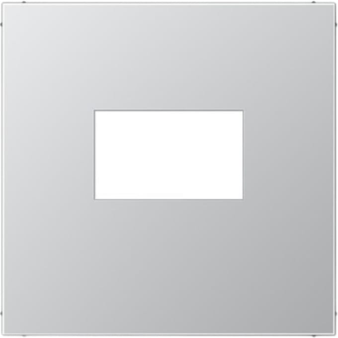 JUNG Afdekking LS range voor USB laadcontactdoos - aluminium metaal mat (AL1969USB)