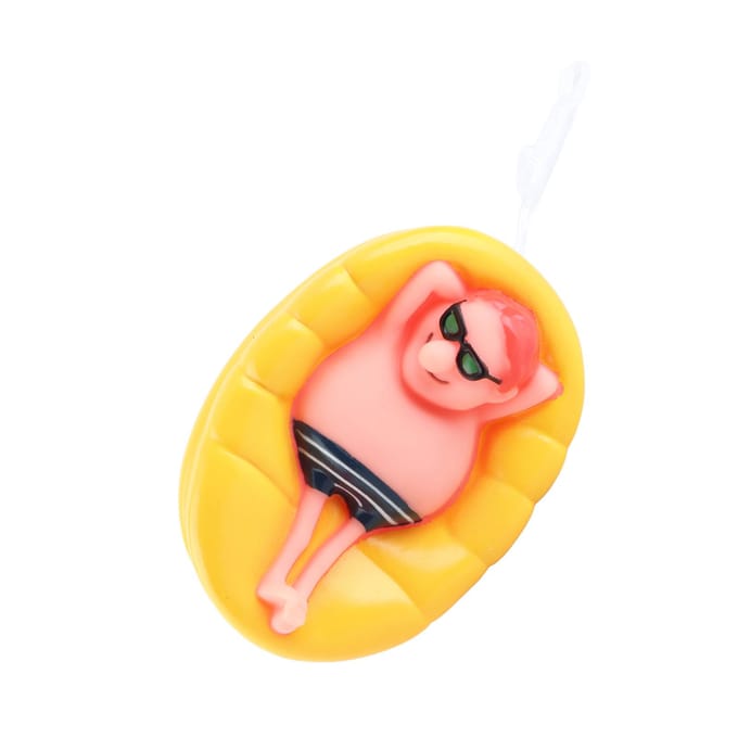 Grappige Cartoon Drijvende Zwembadthermometer voor Buiten Binnen Zwembaden Spa Vijver yellow