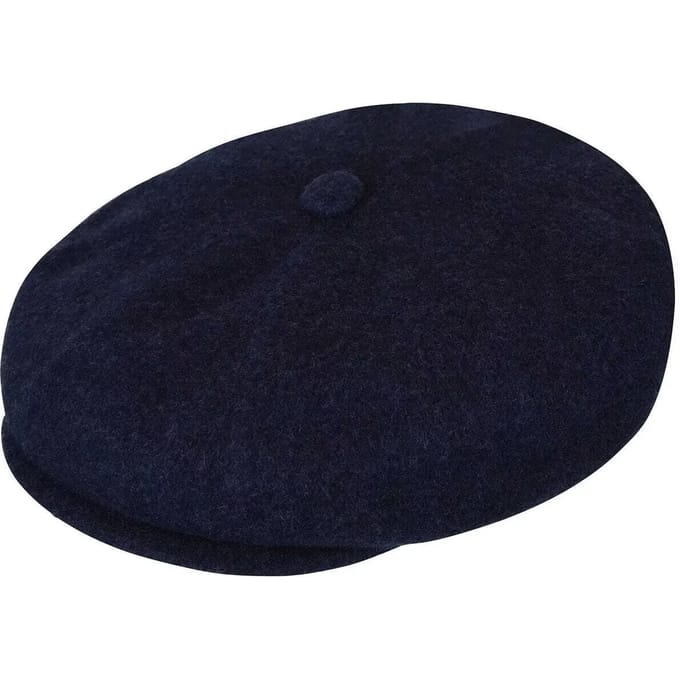 Wool Hawker herenhoed gemeleerd marineblauw