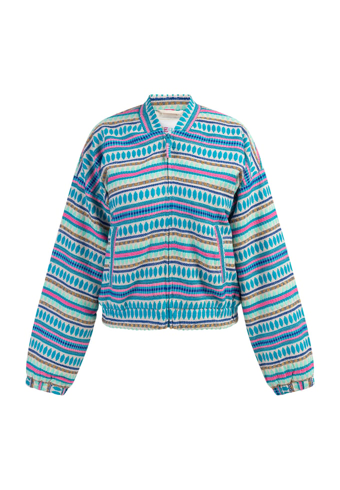 IZIA bomberjack Dames Veelkleurig blauw
