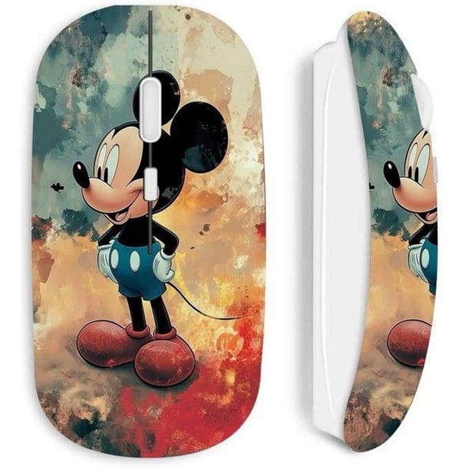 Draadloze muis - MANIACASE - Mickey - Wit - Optisch - 70 g