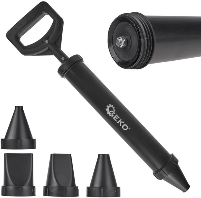 GEKO Cementgrout Applicator - 850 ml - Inclusief 4 Mondstukken - Duurzaam Kunststof