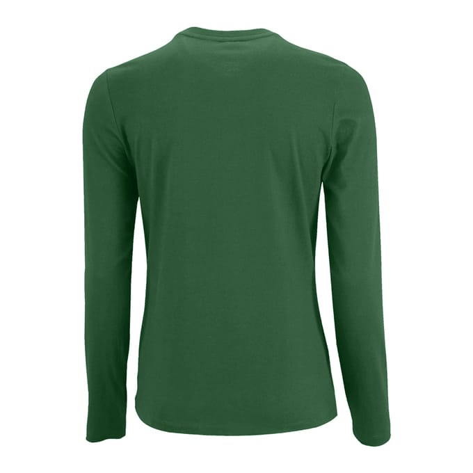 SOLS Dames/dames Keizerlijk T-Shirt met lange mouwen (Fles groen)