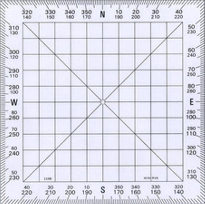 Minerva navigatie sjabloon 130 x 130 mm