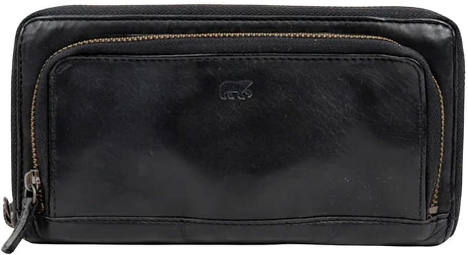 Bear Design Isa Portemonnee CL14851 - Zwart – Afneembaar polsbandje – Van leer – Dames, lederwaren en portemonnees