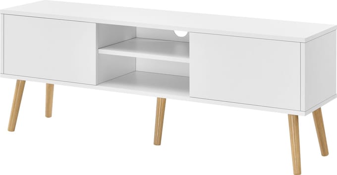 TV meubel Eskilstuna tv kast 120x29,5x46,5 cm wit