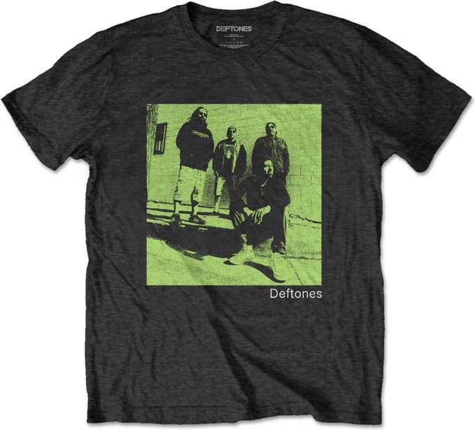 Deftones - Green Photo Heren T-shirt - M - Zwart