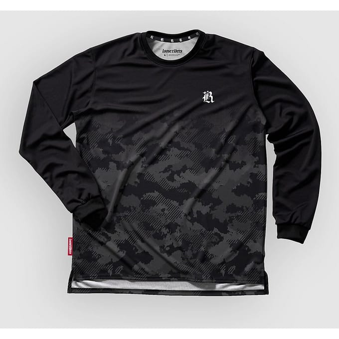 Loose Riders Ess. Dipped Stealth Long Sleeve Jersey zwart