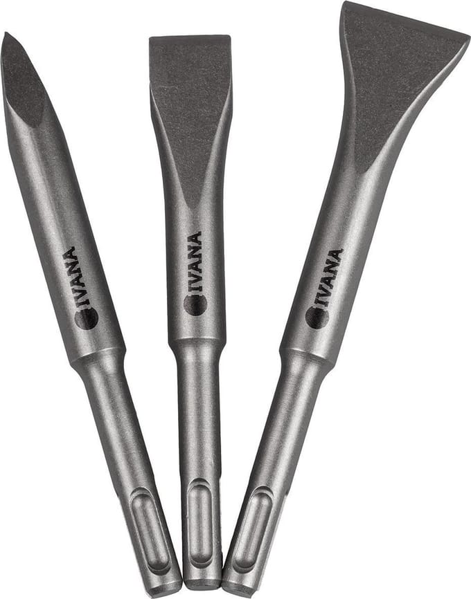 Ivana Beitelset Sds-Plus Punt/Plat/Spade 140mm - 3-Delig