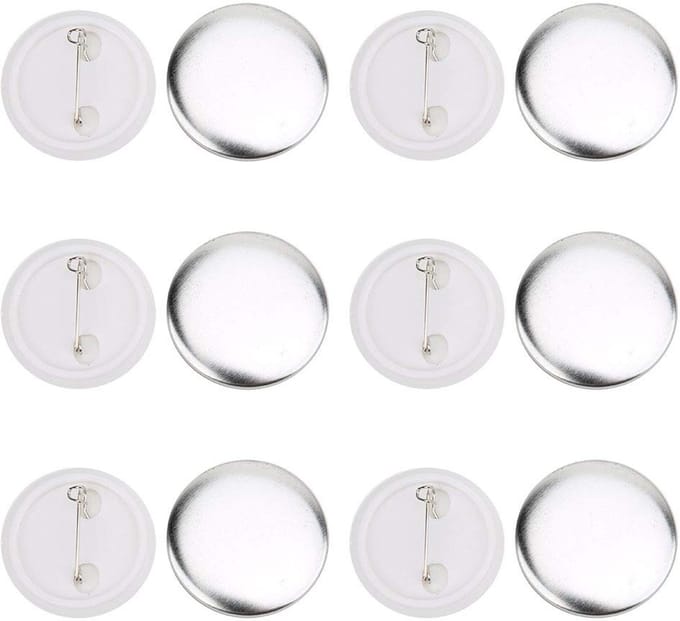Dailygoods- Button Badges 100 Stuks - 37mm Rond - Metaal - Badge Maker - Duurzaam - Lichtgewicht - Handzaam