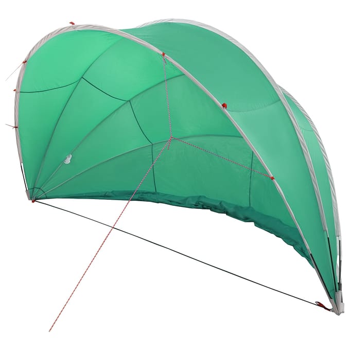 vidaXL - Zwembadkoepel - 500 - x - 500 - x - 236 - cm - 185T - polyester - met - PU-coating