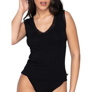 Slips Luna Splendida Mouwloze V-hals top Cotton Touch Splendida